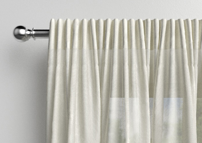 Pavia Voile, White Primrose - Made to Measure Curtains - Image 9